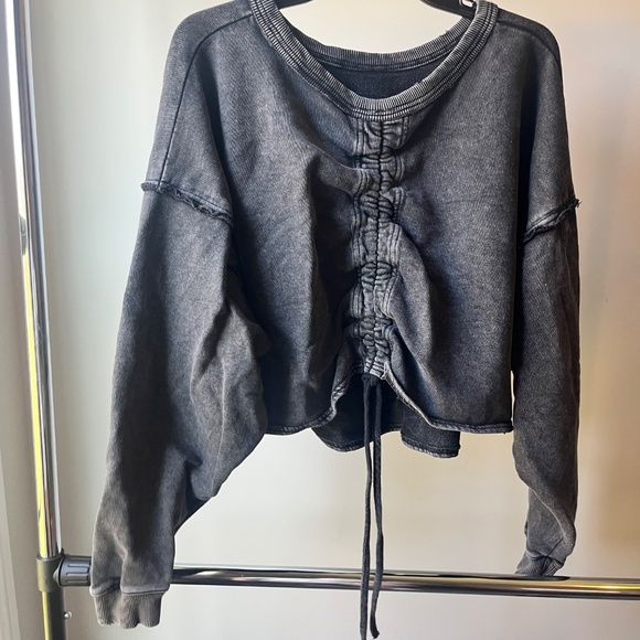 Free People Charcoal Top - Picture 2 of 2